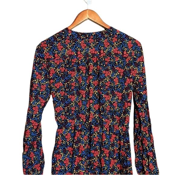 Gap floral print faux wrap dress. Size xs - Picture 7 of 9